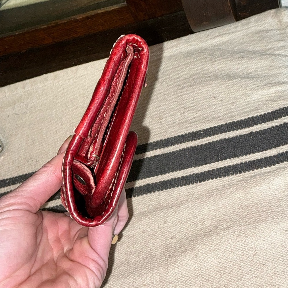 NWOT Bed Stu Leather Canton Wallet Clutch Cherry Lacquer DD MSRP $169 - Picture 5 of 12
